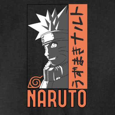 Big and Tall Mens Crew Neck Short Sleeve Regular Fit Naruto Graphic T-Shirt