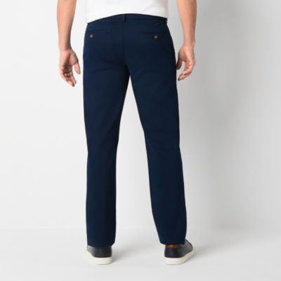 St. John's Bay Stretch Chino Mens Straight Fit Flat Front Pant