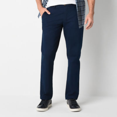 St. John's Bay Stretch Chino Mens Straight Fit Flat Front Pant