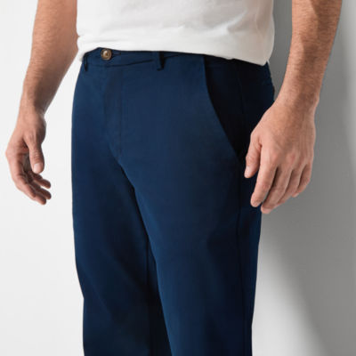 St. John's Bay Stretch Chino Mens Straight Fit Flat Front Pant