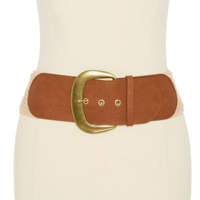 a.n.a Natural Woven Womens Belt