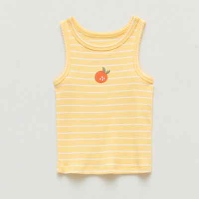 Okie Dokie Toddler & Little Girls Round Neck Sleeveless Tank Top