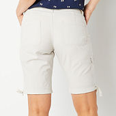 St. John's Bay Womens Mid Rise Cargo Short