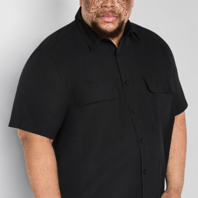 Stylus Mens Short Sleeve Classic Fit Big and Tall Button-Down Shirt