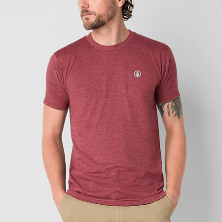 VOLCOM Mens Crew Neck Short Sleeve T-Shirt, X-large, Red