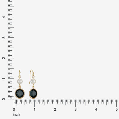 Liz Claiborne Womens Round Drop Earrings