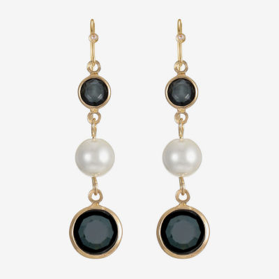 Liz Claiborne Womens Round Drop Earrings