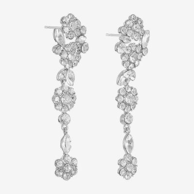 Monet Jewelry Womens Glass Round Hypoallergenic Drop Earrings