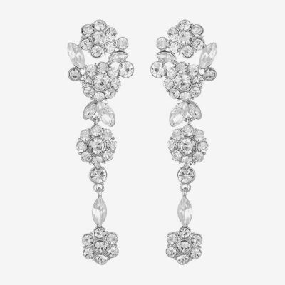 Monet Jewelry Womens Glass Round Hypoallergenic Drop Earrings