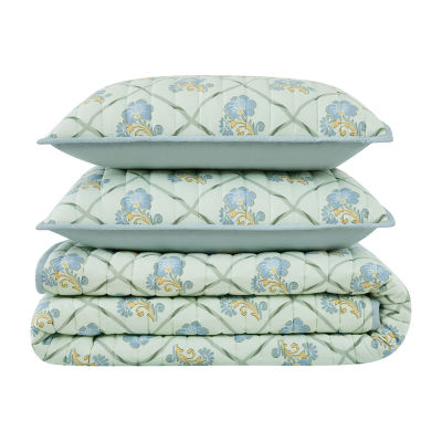 Brooklyn Loom Olivia Easy Care Quilt Set