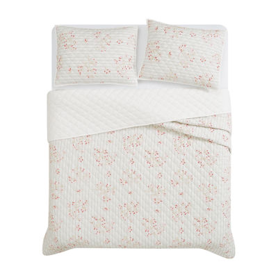 Cottage Classics Emma Floral Easy Care Quilt Set