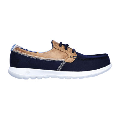 Skechers Womens Go Walk Lite Vista Playa Boat Shoes