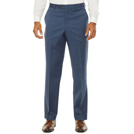 Stafford Super Stretch Classic Fit Suit Pants, Color: Blue Birdseye ...