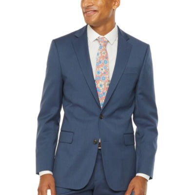 Stafford Super Blue Birdseye Slim Fit Stretch Suit Jacket