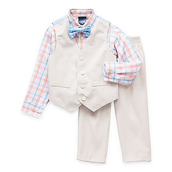Toddler Boys Izod $85 4pc Blue & White Suit Size 2T/2-4T/4 