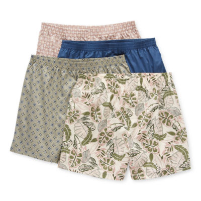 Stafford Woven Mens 4 Pack Boxers JCPenney