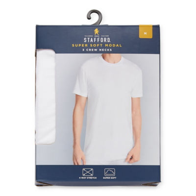 Stafford Cotton A-Shirts 4 Pack – 2 Grey & 2 Black, Comfort-Fit Undershirts For Everyday Wear (XXL) - View #8
