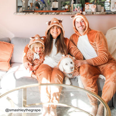 Reindeer Family Matching One Piece Pajamas