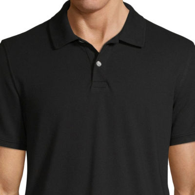 St. John's Bay Premium Stretch Mens Classic Fit Short Sleeve Polo Shirt