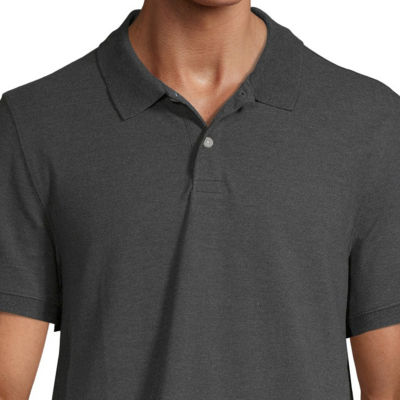 St. John's Bay Premium Stretch Mens Classic Fit Short Sleeve Polo Shirt