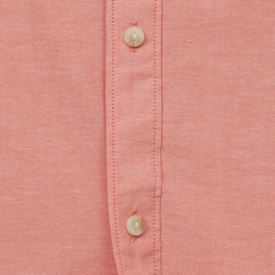 mutual weave Mens Easy-on + Easy-off Short Sleeve Classic Fit Big and Tall Button-Down Shirt