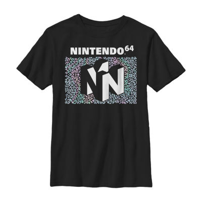 Little & Big Boys Crew Neck Short Sleeve Nintendo Graphic T-Shirt