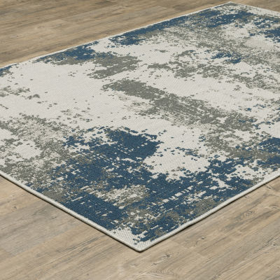 Covington Home Trieste Distressed Abstract Indoor Outdoor Rectangular Area Rug