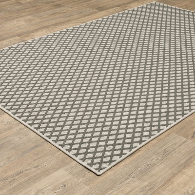 Covington Home Trieste Lattice Diamond Indoor Outdoor Rectangular Area Rug