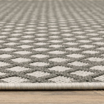 Covington Home Trieste Lattice Diamond Indoor Outdoor Rectangular Area Rug