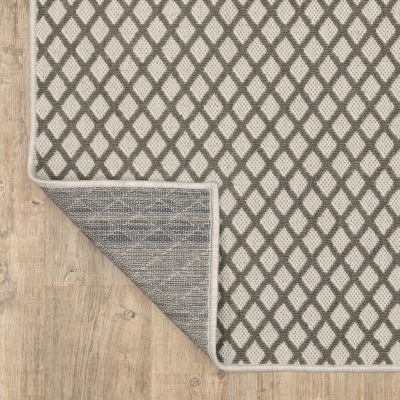 Covington Home Trieste Lattice Diamond Indoor Outdoor Rectangular Area Rug