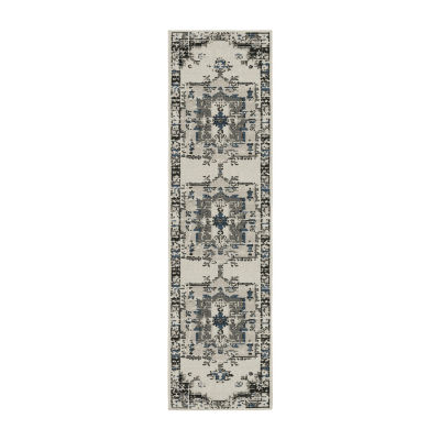 Covington Home Trieste Vintage Medallion Indoor Outdoor Rectangular Runner