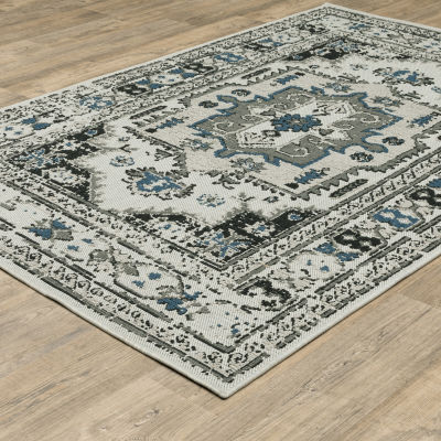 Covington Home Trieste Vintage Medallion Indoor Outdoor Rectangular Area Rug