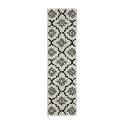 Covington Home Trieste Moroccan Lattice Geometric Indoor Outdoor Rectangular Runner