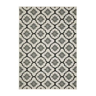 Covington Home Trieste Moroccan Lattice Geometric Indoor Outdoor Rectangular Area Rug