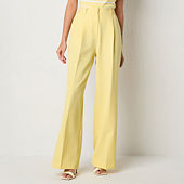 Plain Pleated Pants Yellow Girls Fancy Trouser at Rs 450/piece in