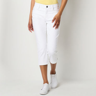 St. John's Bay Secretly Slender Mid Rise Denim Capris