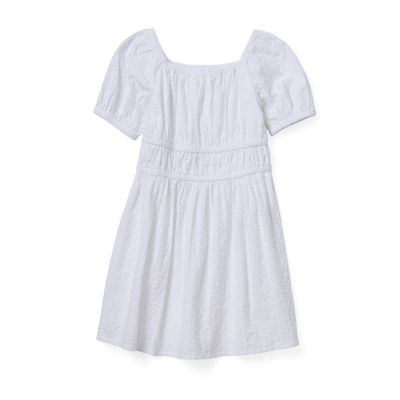 Thereabouts Little & Big Girls Short Sleeve Puffed A-Line Dress