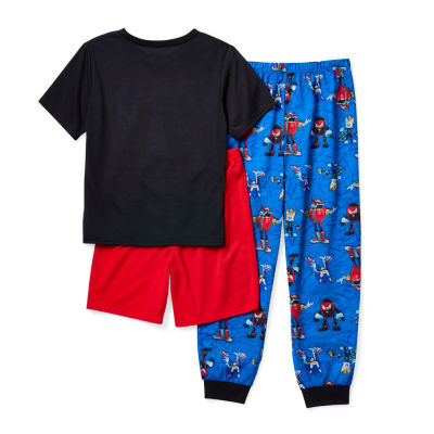 Little & Big Boys 3-pc. Sonic the Hedgehog Pajama Set