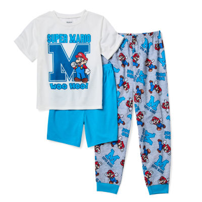 Little & Big Boys 3-pc. Super Mario Pajama Set