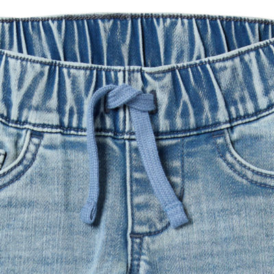 Thereabouts Little & Big Boys Adaptive Stretch Fabric Adjustable Waist Pull-On Denim Short