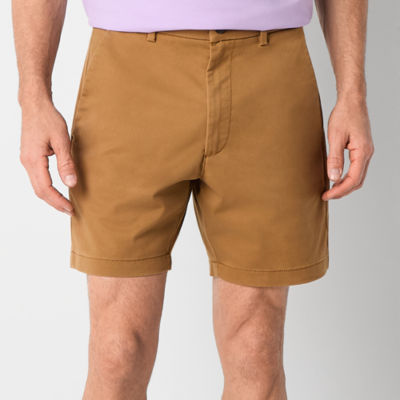 St. John's Bay Temp Flex 7" Mens Stretch Fabric Chino Short