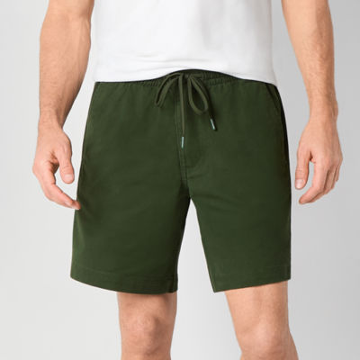 St. John's Bay Temp Flex 8" Mens Drawstring Waist Stretch Fabric Deck Short