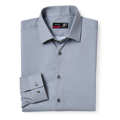 J. Ferrar Slim 360 Stretch Performance Mens Fit Wrinkle Free Long Sleeve Dress Shirt