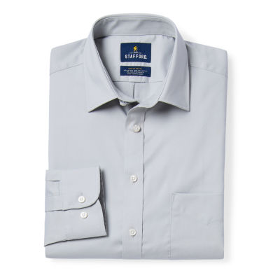 stafford dress shirts for men Travel Wrinkle-Free Stretch Oxford Long-Sleeve Shirt Big (Lavender, 19/34-35) at Amazon Men's Clothing store wicking properties to keep you cool and confident all day Stafford Executive Oxford Shirt Jcpenney
