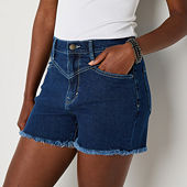 a.n.a Womens Mid Rise 3 1/2" Denim Short