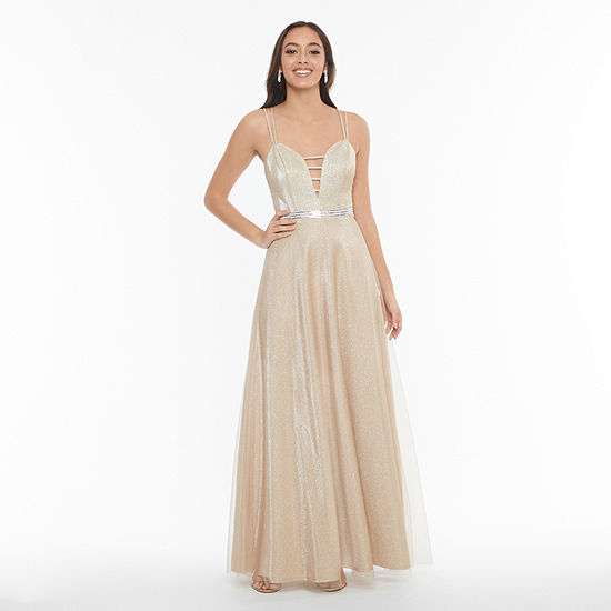 City Triangle Sleeveless Embellished Ball Gown Juniors