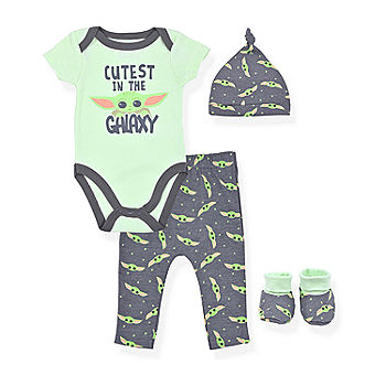 aansporing Vertrappen armoede Mandalorian Baby Boys 4-pc. Star Wars Baby Clothing Set, Color: Green -  JCPenney