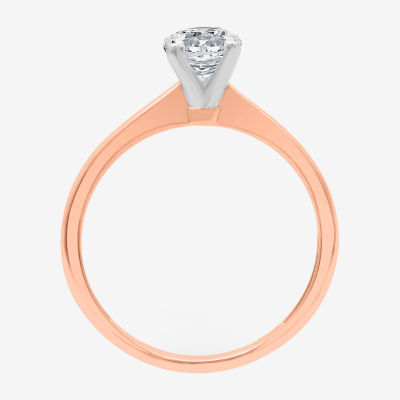 (G / SI2) Womens 3/4 CT. Lab-Grown White Diamond 10K Gold or 14K Round Solitaire Engagement Ring
