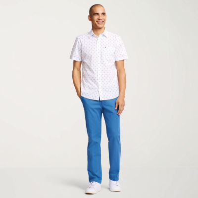 IZOD Breeze Mens Classic Fit Short Sleeve Button-Down Shirt