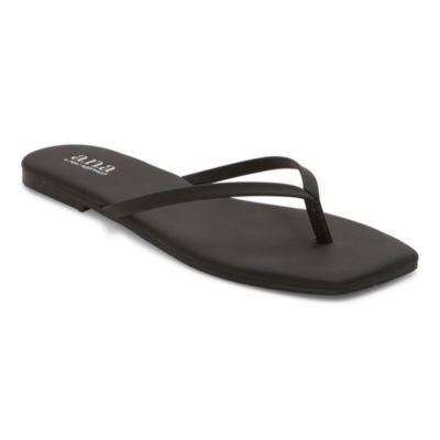 a.n.a Womens Square Toe Flat Sandals